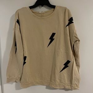 Lightning bolt pullover